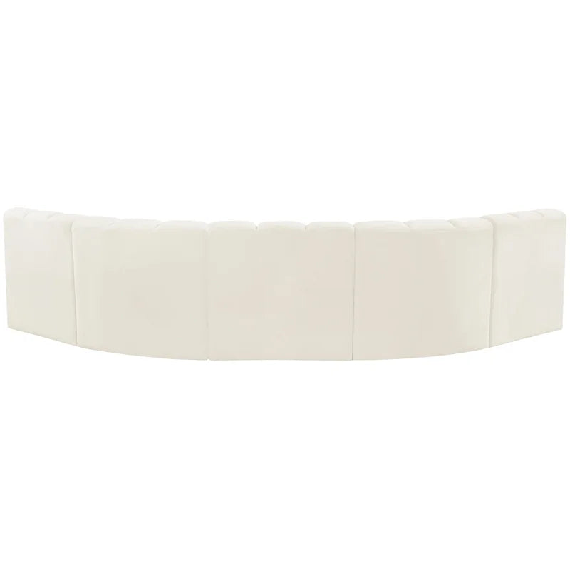 Cream Velvet Modular Sofa S2863