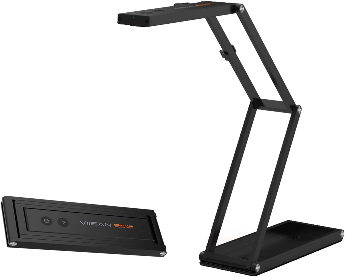 Document Camera 4K UHD 13MP Visualizer with Dual-Mode Autofocus and Built-in Microphones X242