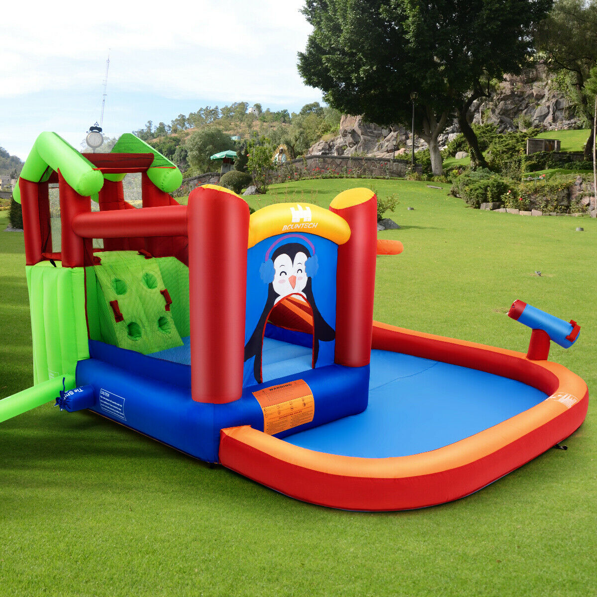 Inflatable Slide Bounce House with Splash Pool K20494