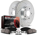Front Carbon-Fiber Ceramic Brake Pad and Drilled and Slotted Rotor Kit E46574