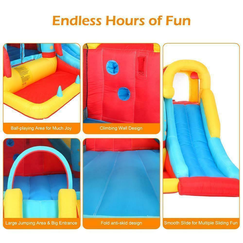 3 in 1 Kids Bouncy Castle House Inflatable Trampoline Slide Water Pool with Blower J12271
