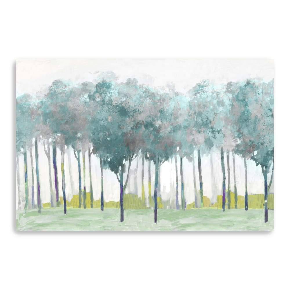 Teal Silver Canvas Giclee Z96819
