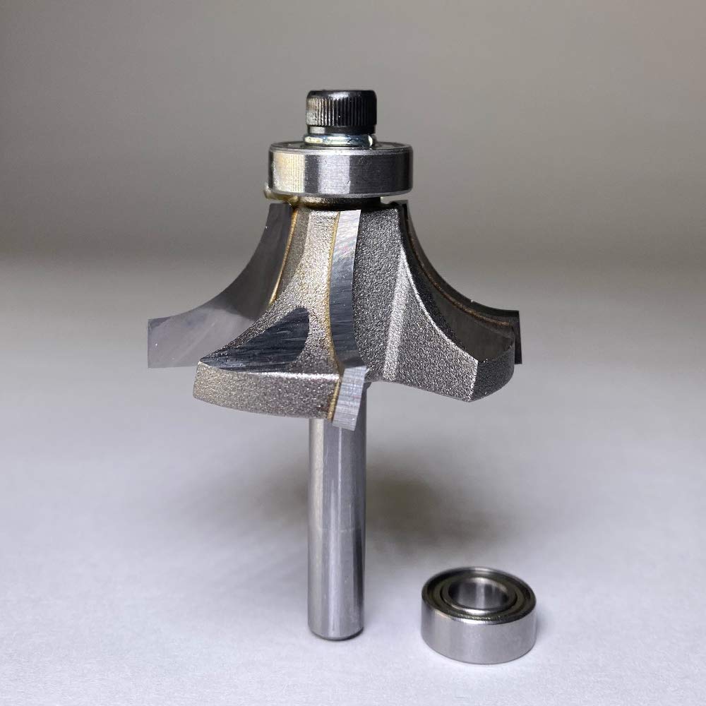 Carbide Tipped 4 Flute Corner Rounding Beading 1/2 Radius x 1-5/8 Dia Q84338
