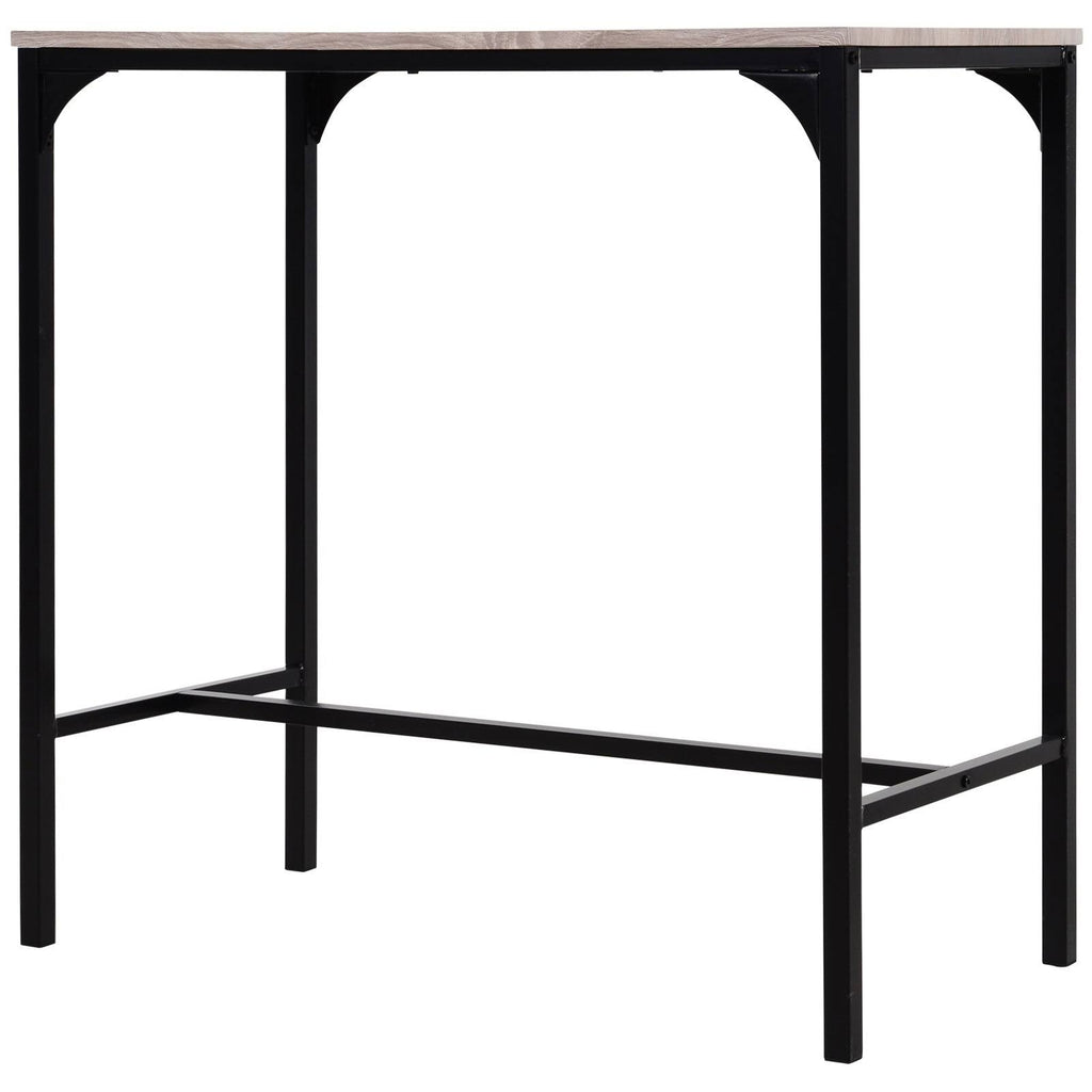 Industrial Counter Height 3-Piece Dining Set - Black - Rectangular F9420