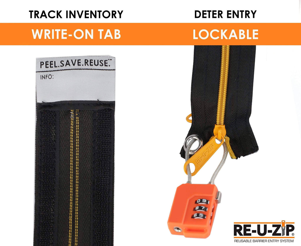 Red Reusable Dust Barrier Zipper 6 Pack G558996