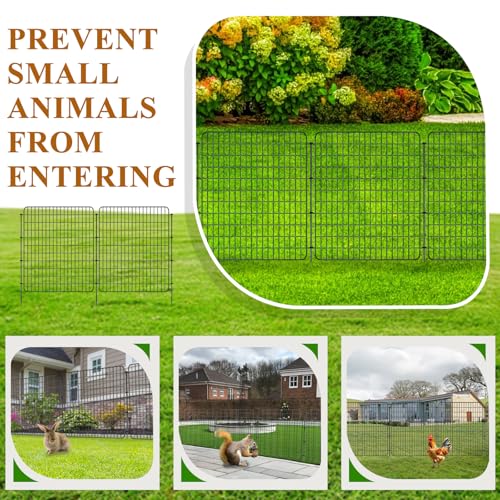 36 in x 25 ft Decorative Metal Garden Fence W4682