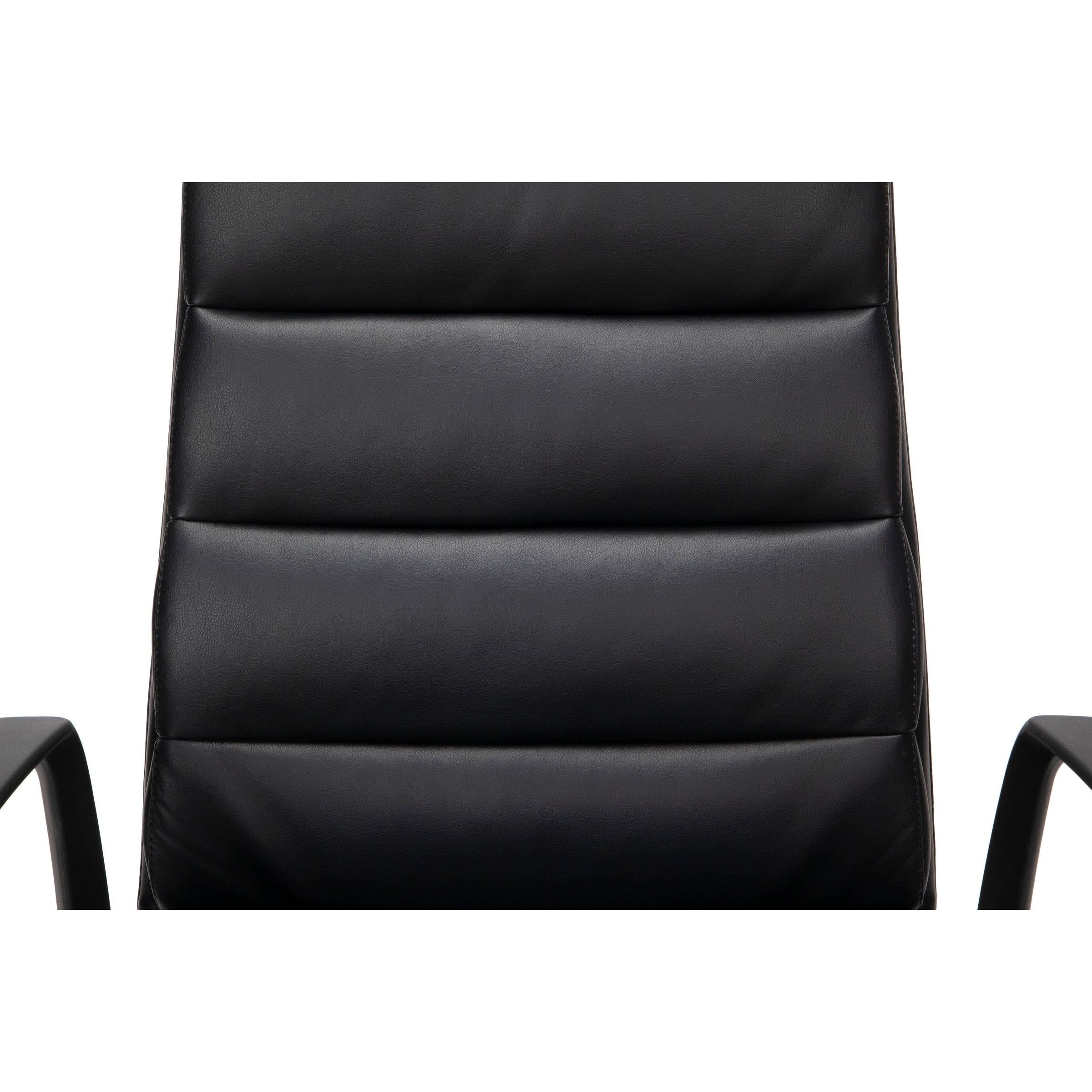 Black Bonded Leather Executive Chair K6180