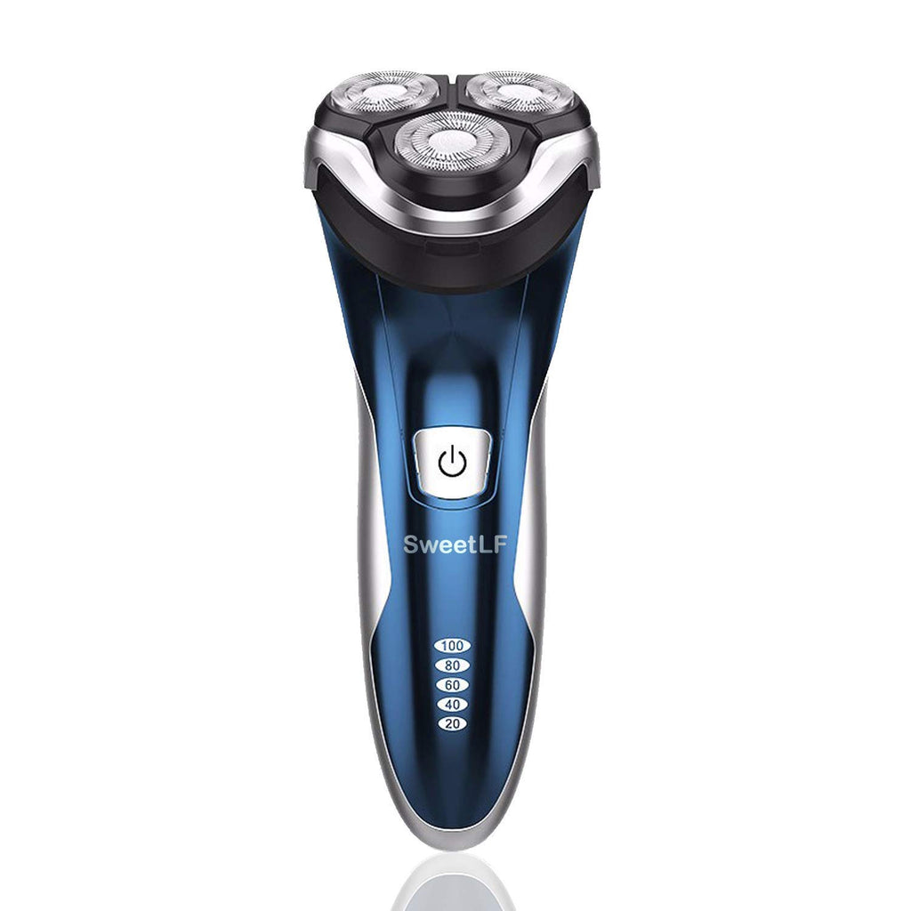 Blue Pack of 2 Rechargeable Waterproof Electric Shaver O4360