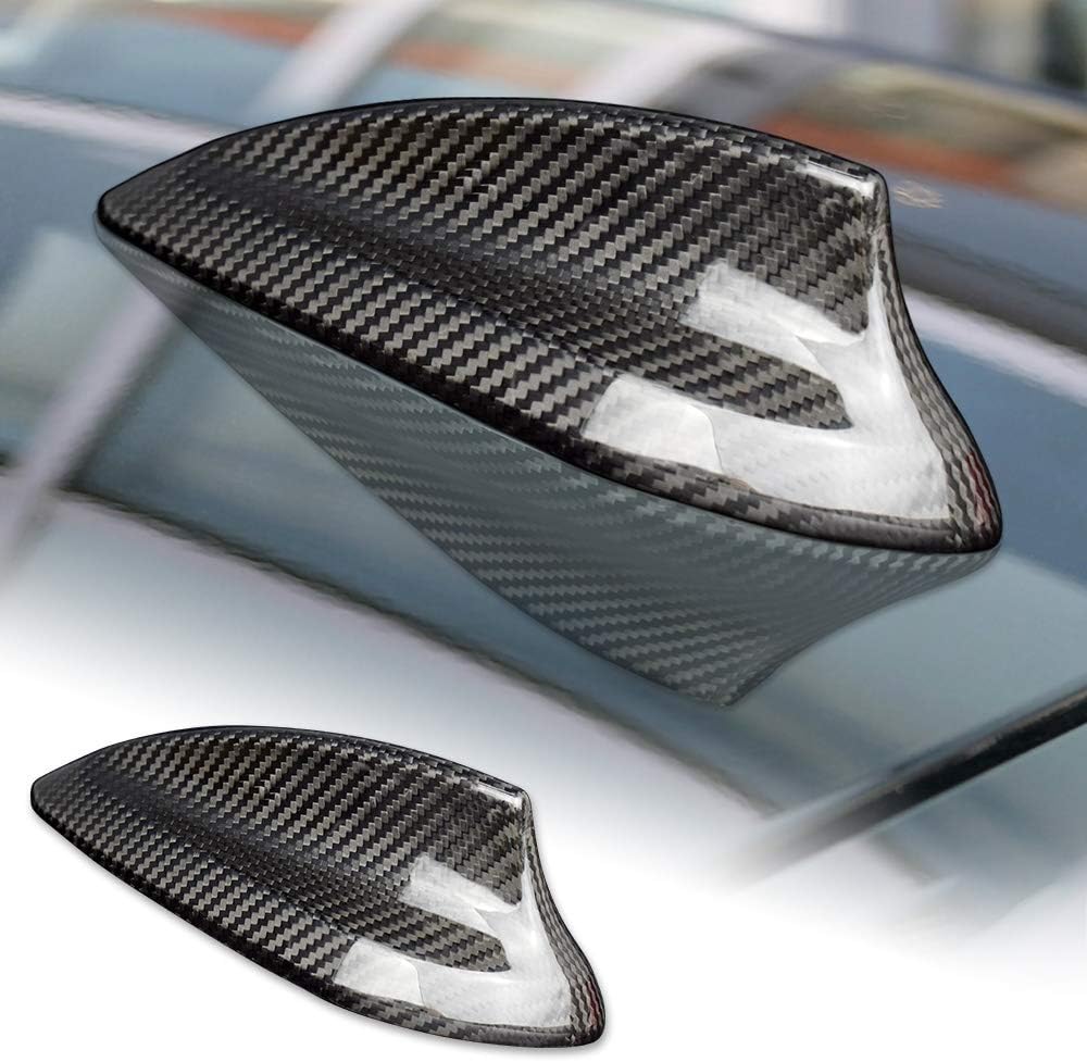 Carbon Fiber Car Shark Fin Antenna Cover (Black) Pack of 2 C788