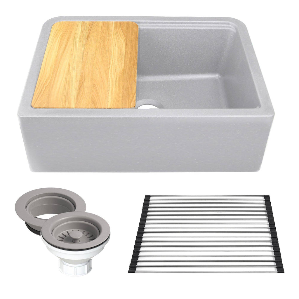 33-inch Reversible Granite Composite Apron Sink with Accessory Pack F770
