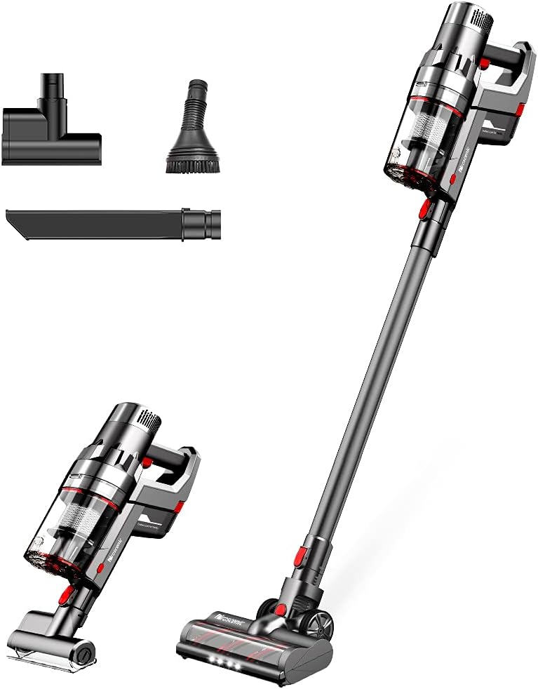Cordless Stick Vacuum with Removable Battery, Gray O19654