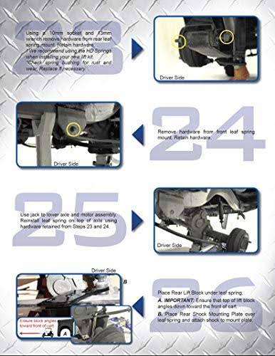 6x22 A-Arm Lift Complete Kit for Club Car Precedent Golf Carts B1222