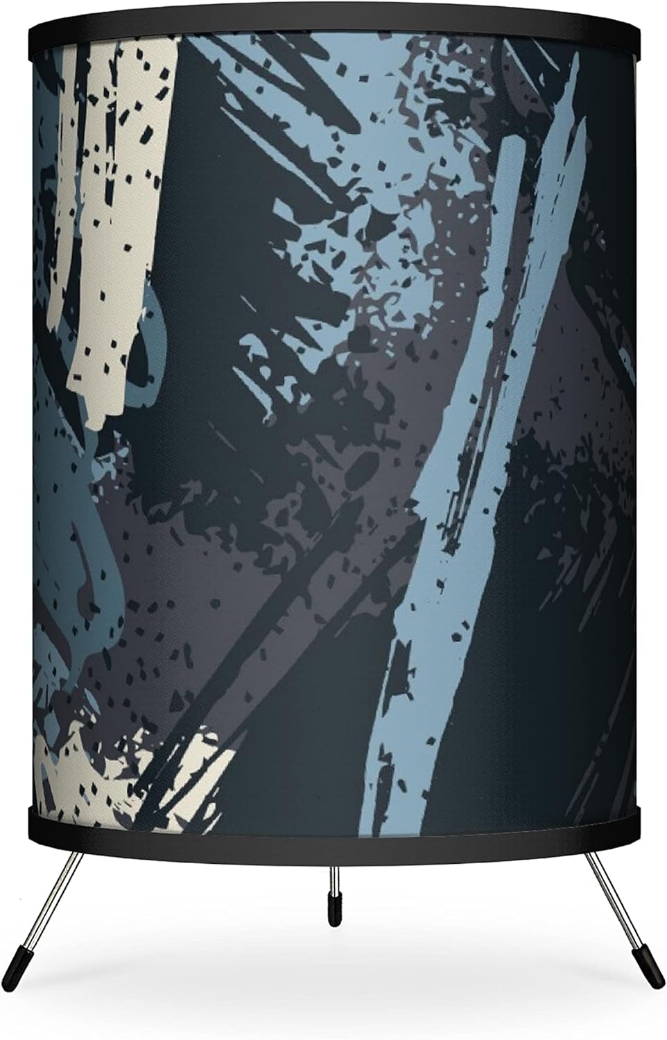 Black Race Car Printed Tripod Table Lamp C115