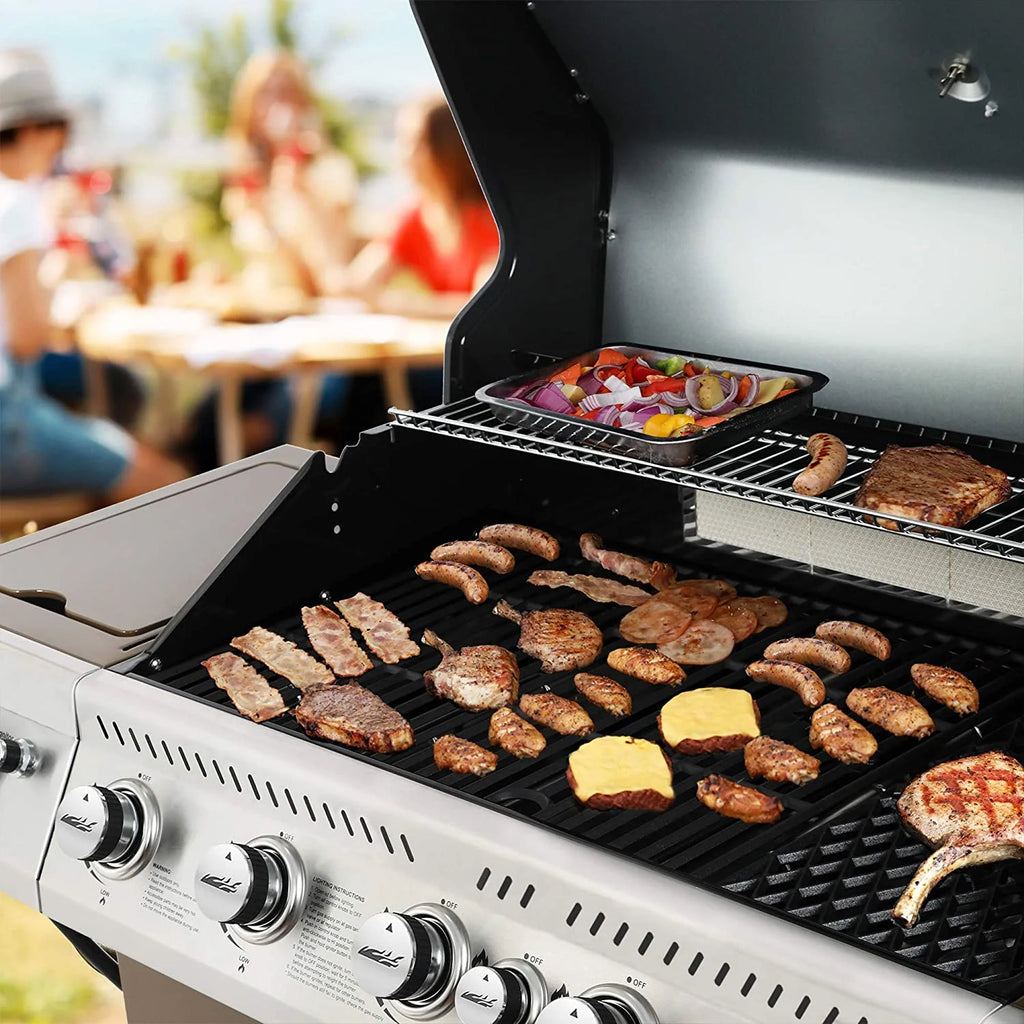 5-Burner Propane Gas Grill with Rotisserie Kit C765048