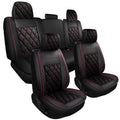 Black-Red Full Set Car Seat Covers F690