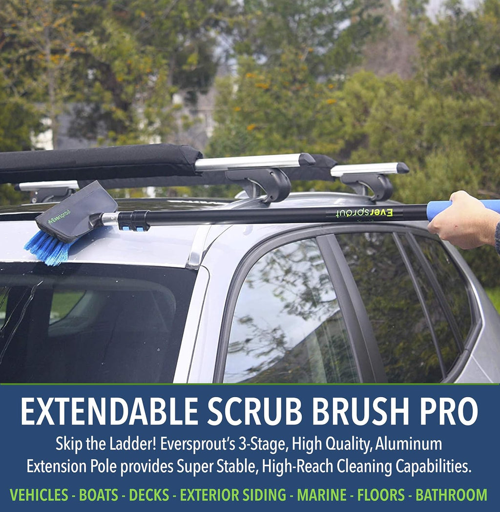 5-to-12 Foot Scrub Brush with Rubber Bumper V23025