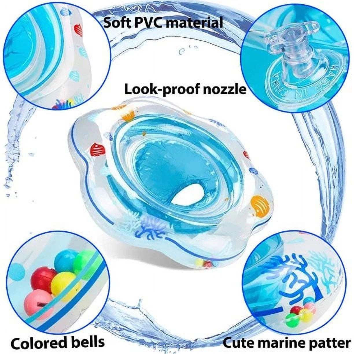 Blue PVC Baby Swim Ring G94568