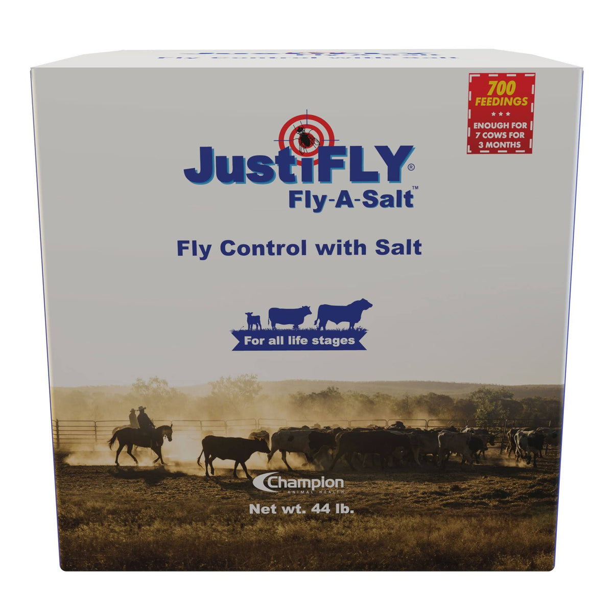 Cattle Fly Control Salt Block, 44 lb N723304
