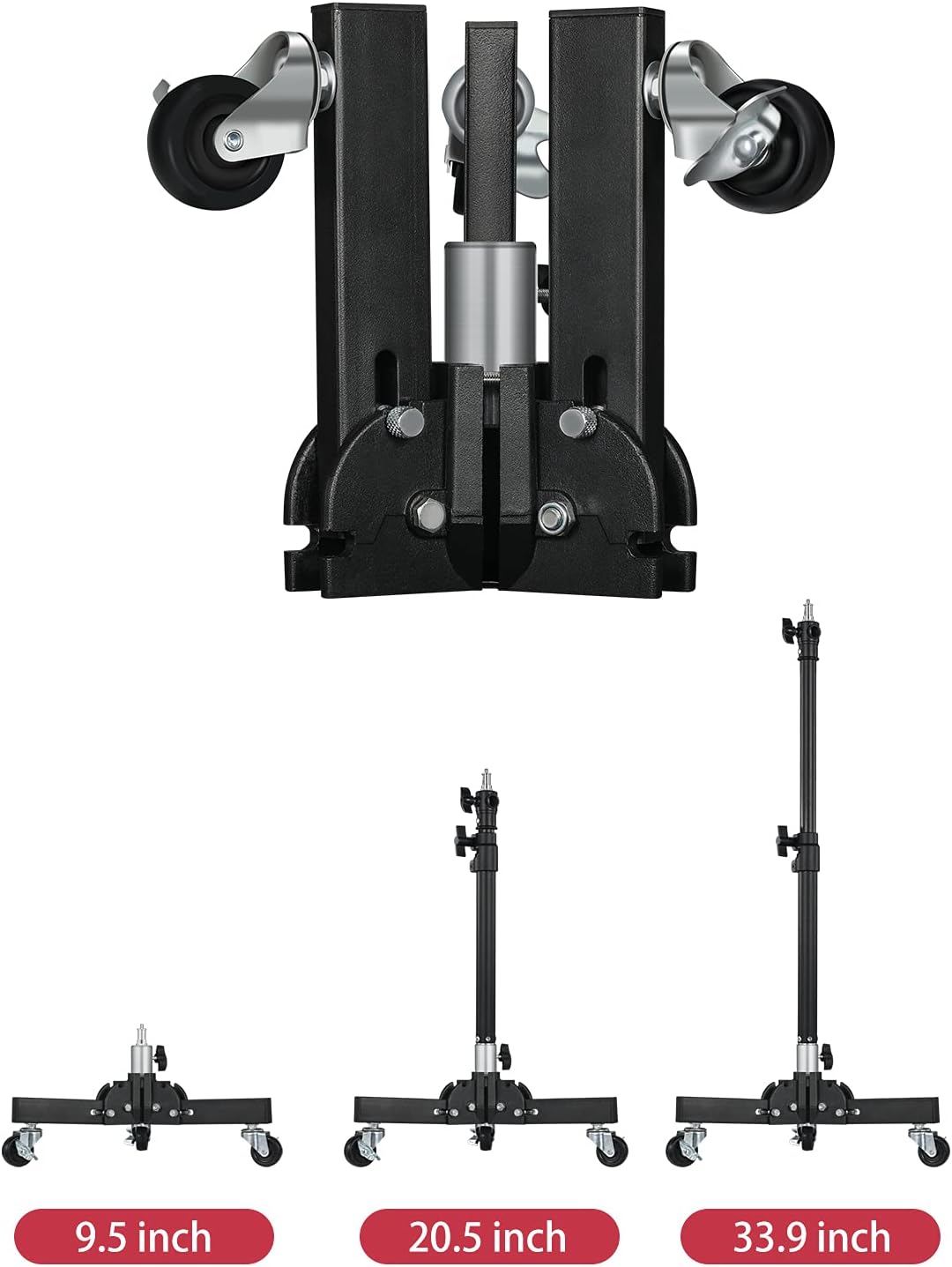 2 Pack Heavy Duty Aluminum Alloy Photography Light Stands Kit I88920