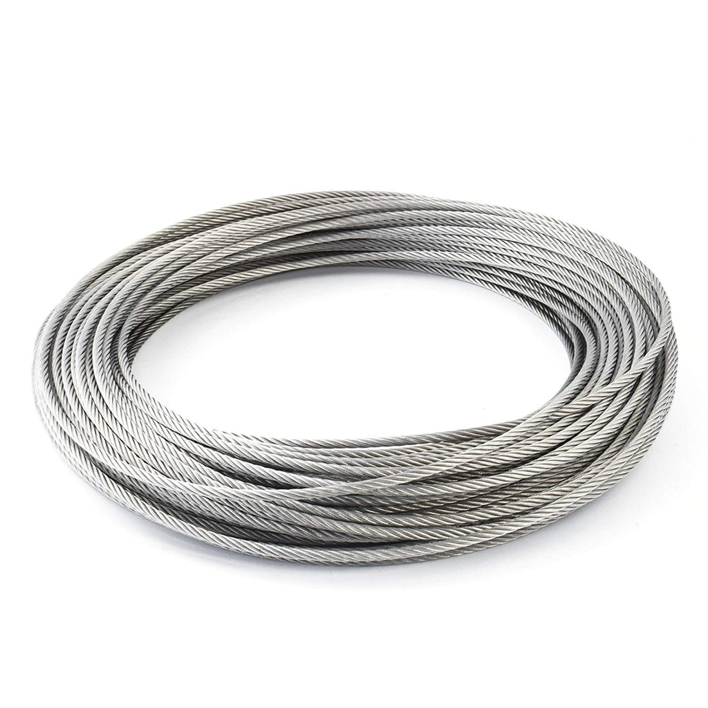 3/32 inch Stainless Steel Aircraft Cable Wire Rope 7x7 Strand 304 Grade 100 ft H900