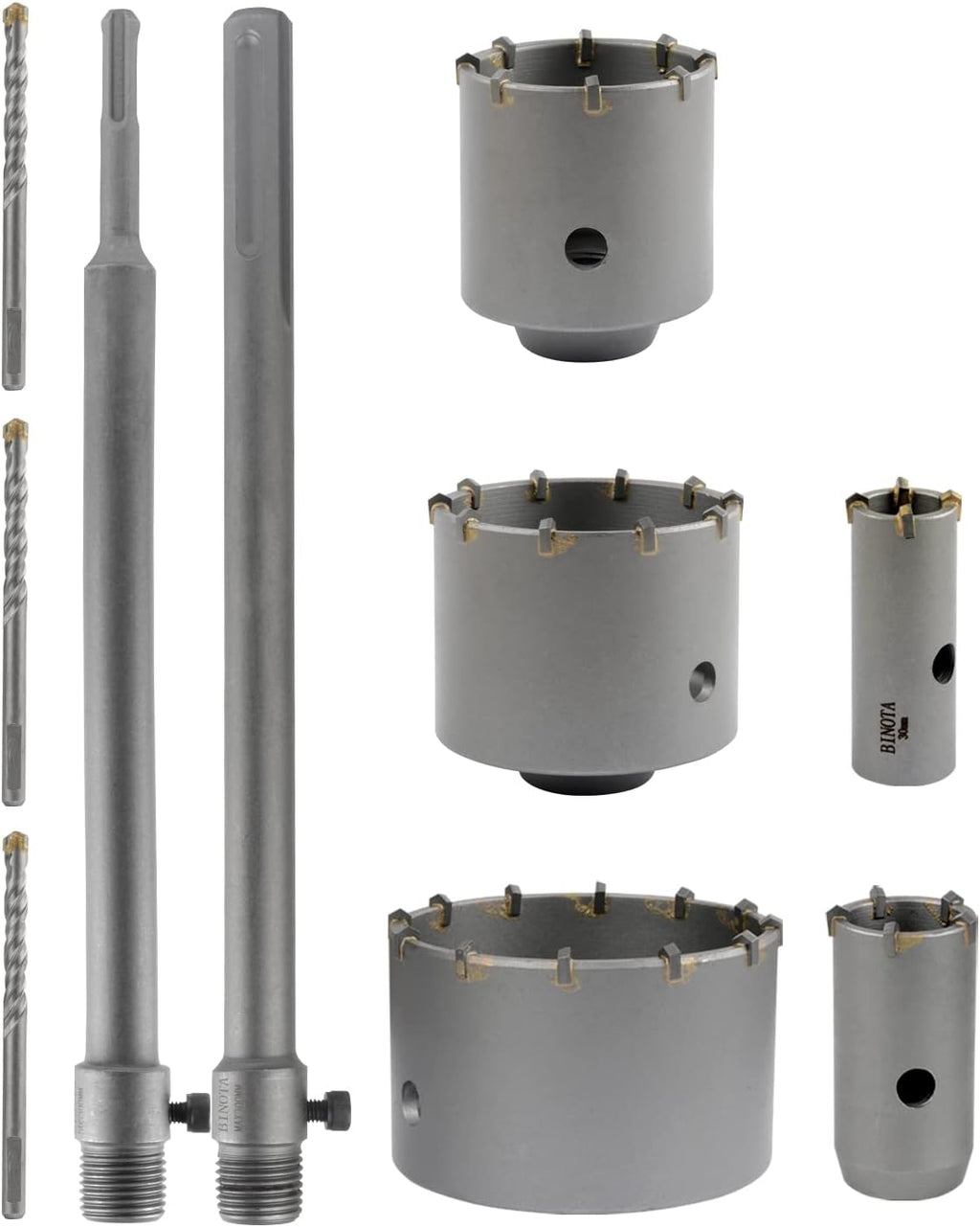 Concrete Hole Saw Kit 40 65 80 100 125 mm P37631