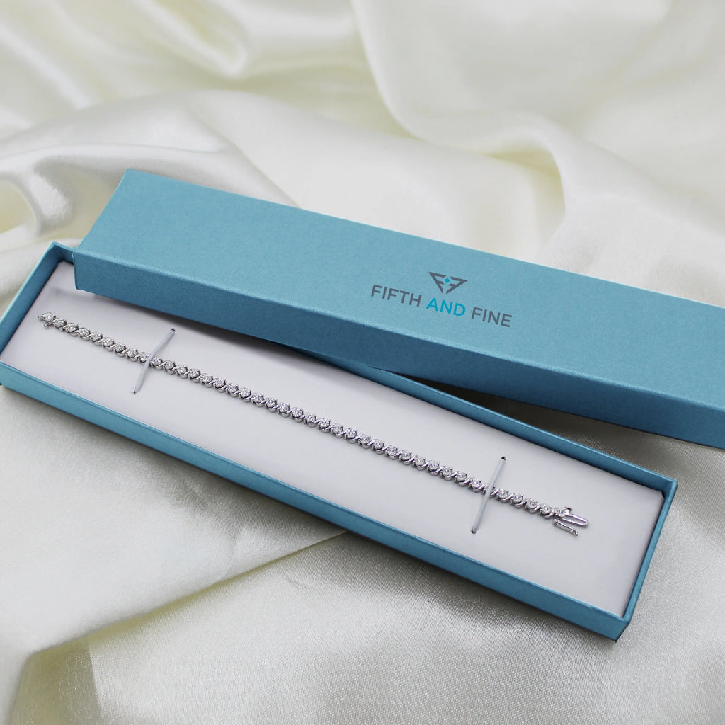 1/3 Carat tw Natural Diamond Tennis Bracelet in 925 Sterling Silver (7 Inches) M382061