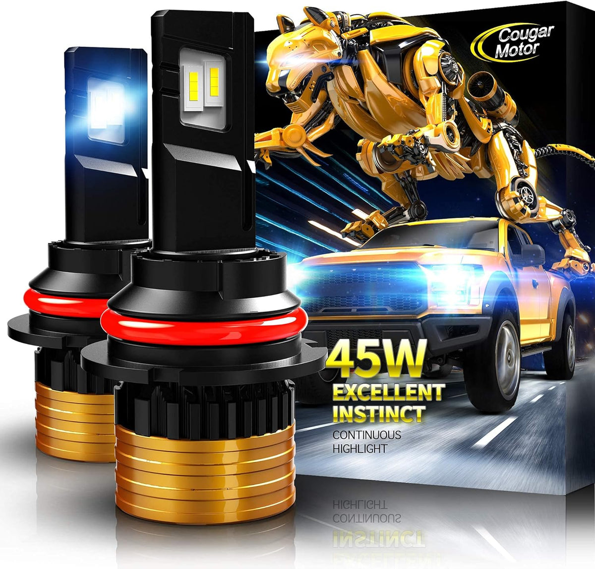 H4 LED Bulb 6500K Cool White All-in-One Conversion Kit Pack of 2 C7119