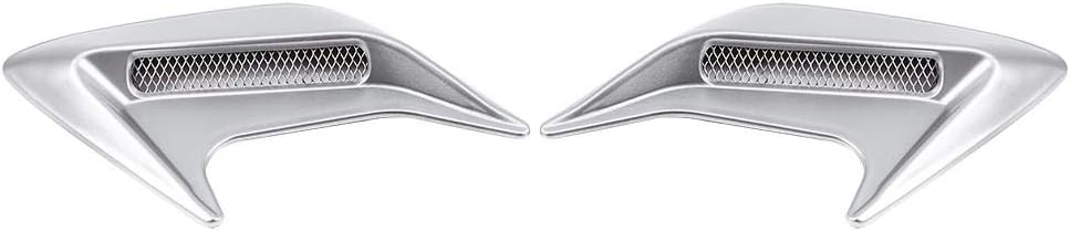 Silver Pack of 2 Car Hood Air Flow Vent Cover W839