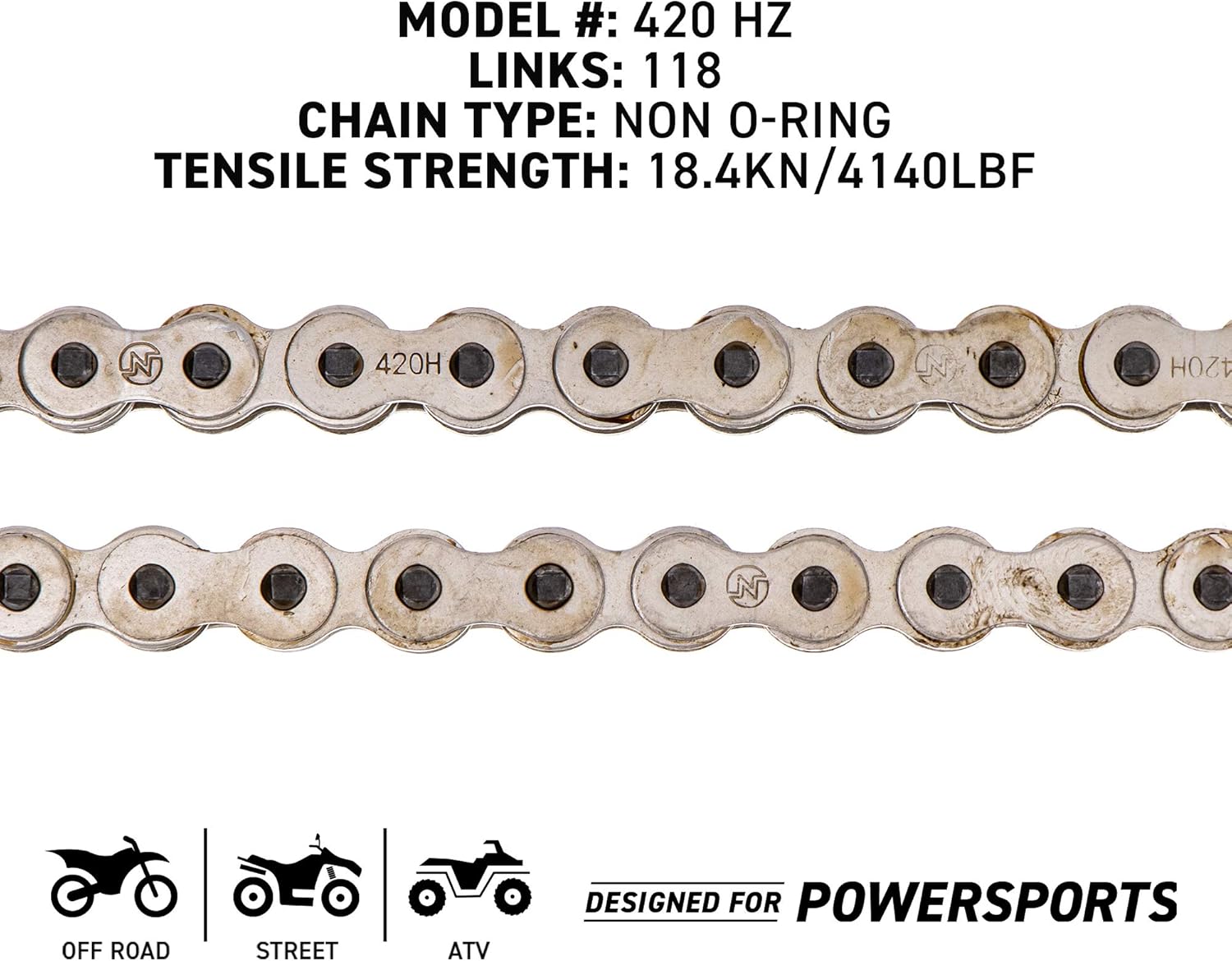 Drive Sprocket Chain Combo 13 49 Tooth 420HZ 118 Links Pack of 2 K9760
