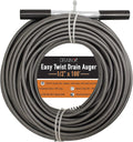 3/8 Diameter 50 FT Drain Auger with Storage Bag and Protective Gloves I986