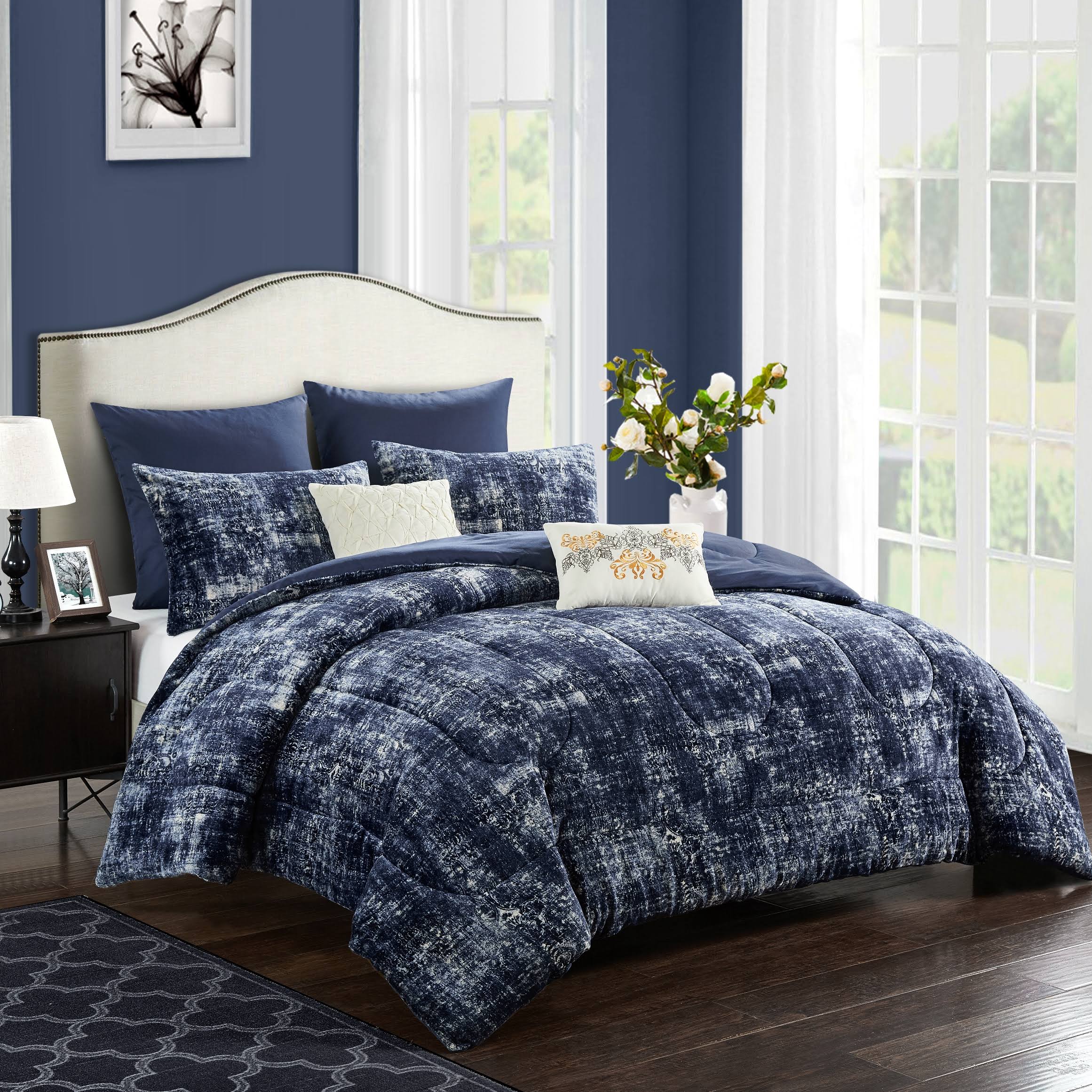 7 Piece King Comforter Bedding Set J306799