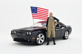 Matte Black 1/18 Scale Diecast Model Toy Car H94130