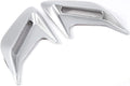 Silver Pack of 2 Car Hood Air Flow Vent Cover W839