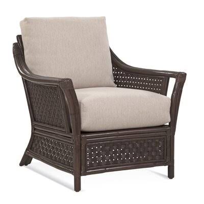 32x22 Wide Armchair Stone Hearth/Brown and Beige Stripe W9169