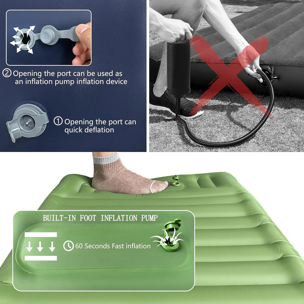 Army Green Camping Cot with Support Air Bed M46031