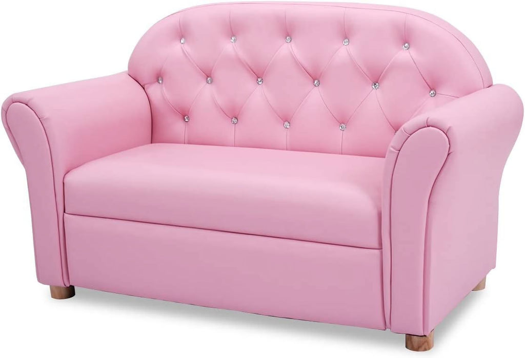 Pink 2 Seat Kids Sofa Bed L4471