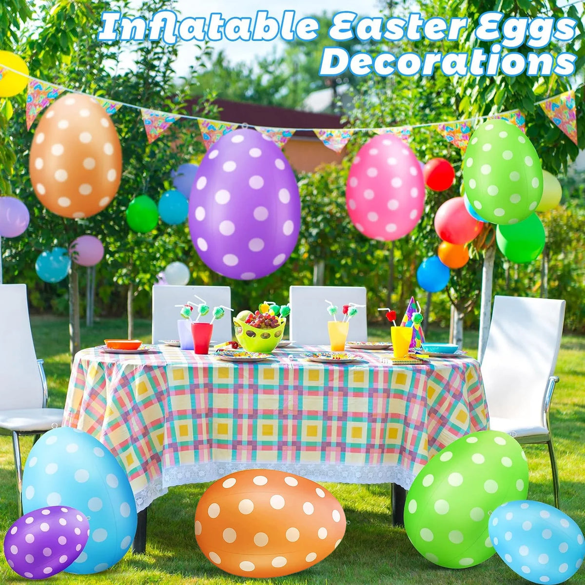 Colorful 16" Inflatable Easter Balls A7186