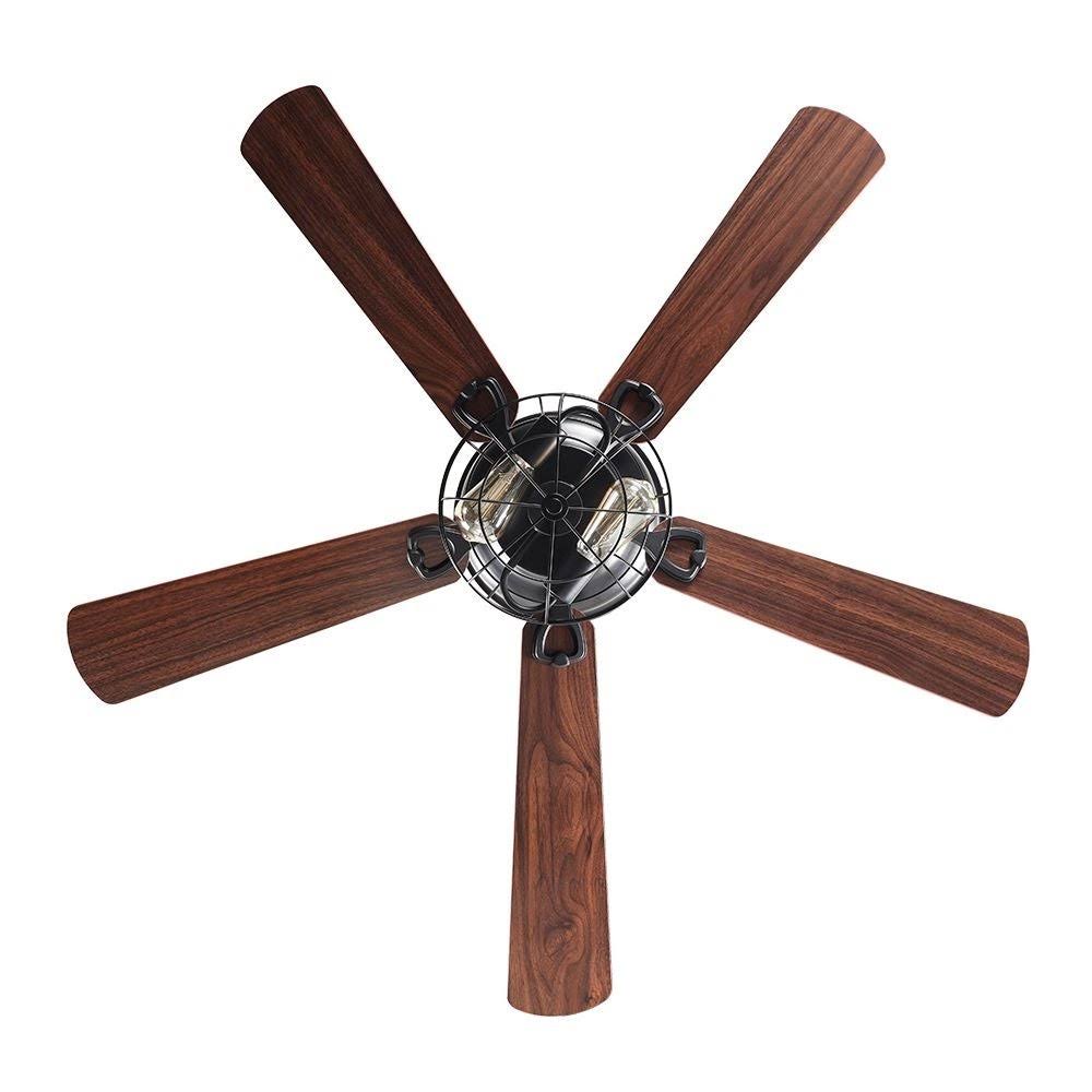 Matte Black Ceiling Fan with Light Kit O20717