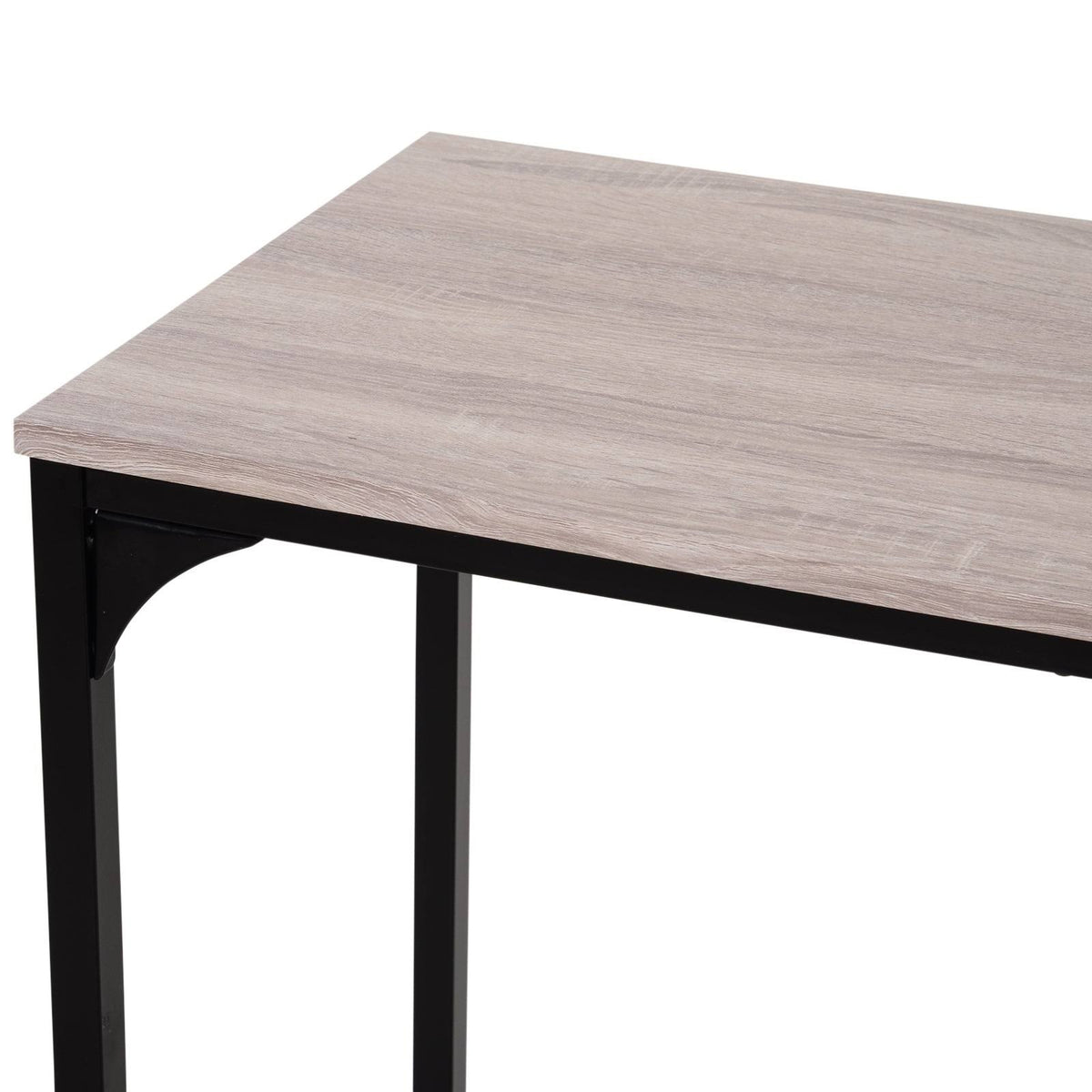 Industrial Counter Height 3-Piece Dining Set - Black - Rectangular F9420