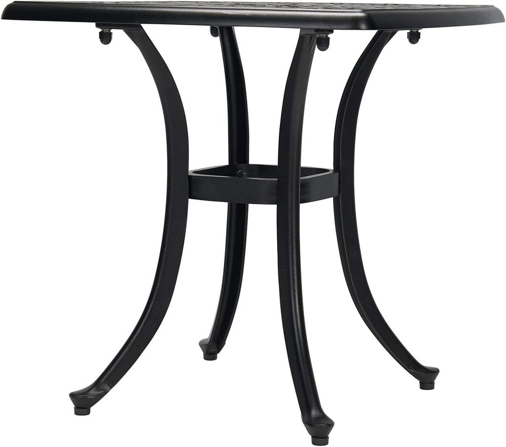 3-Piece Cast Aluminum Patio Bistro Set with Rust-Resistant Table and 2 Chairs W981