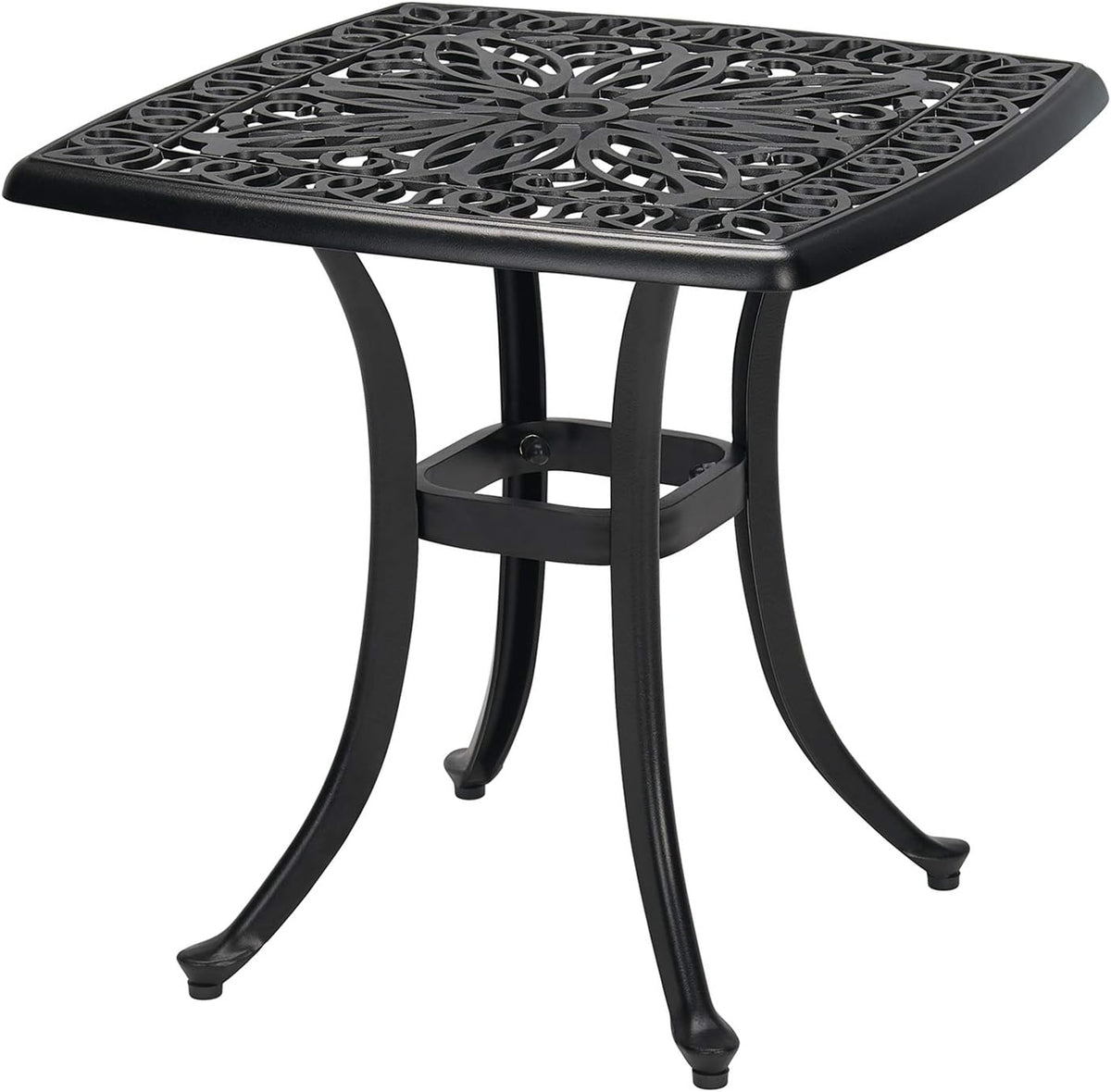 3-Piece Cast Aluminum Patio Bistro Set with Rust-Resistant Table and 2 Chairs W981