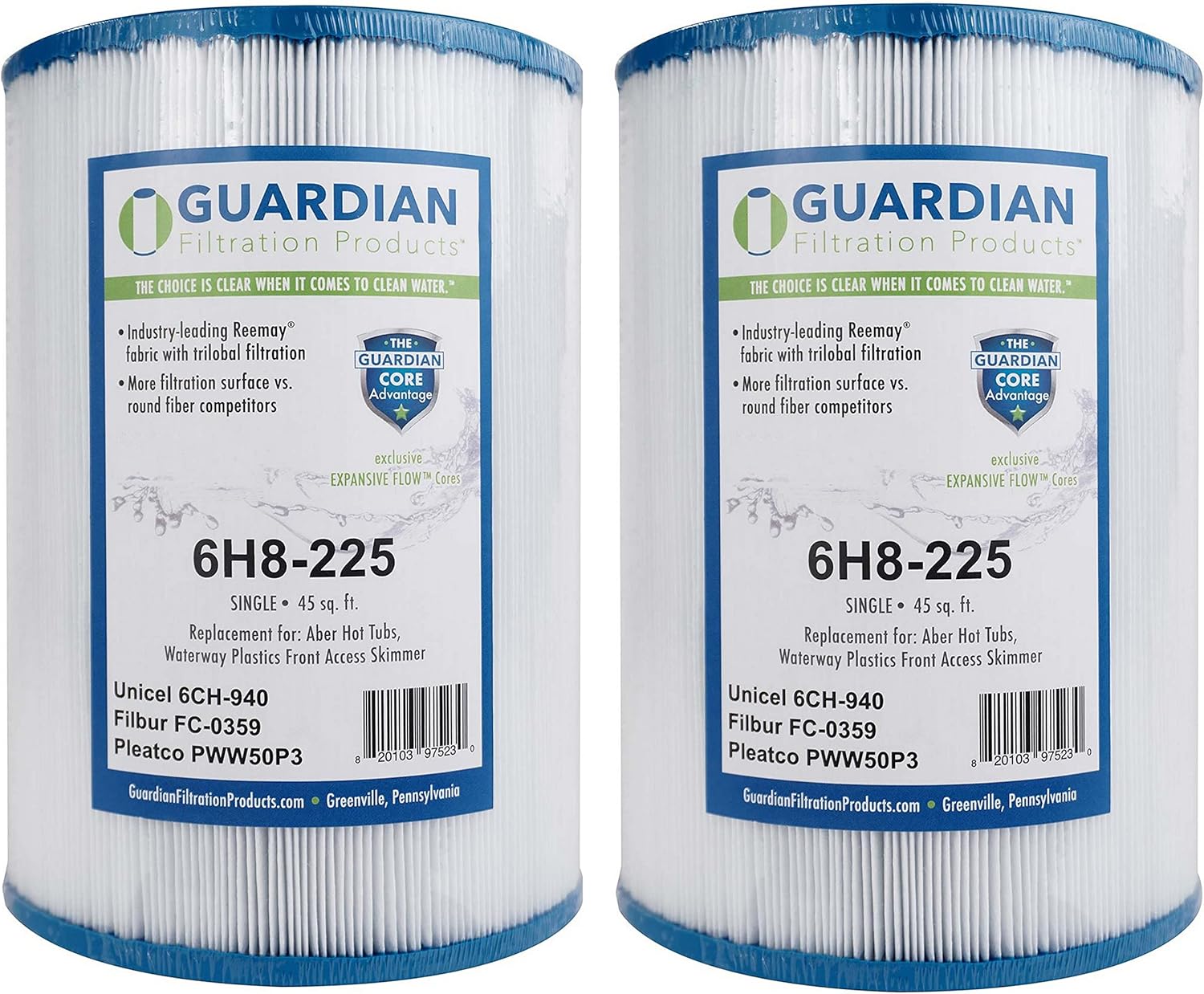 2 Pack Spa Filter Cartridges R956451