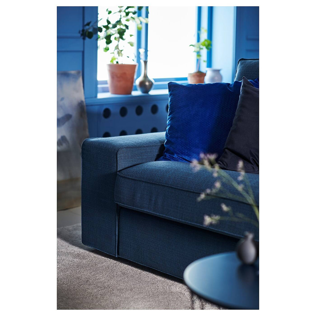 Dark Blue Loveseat I70962
