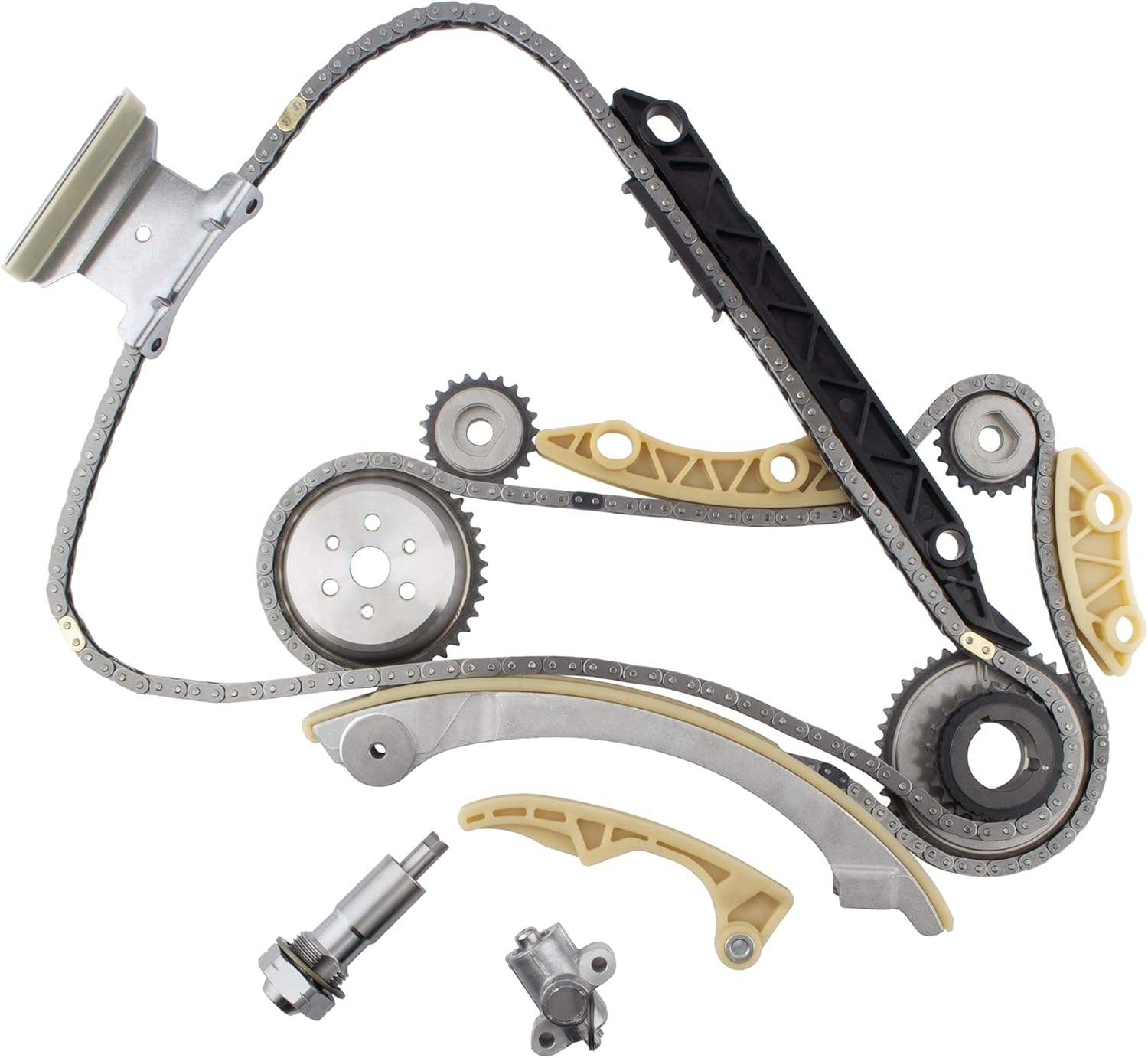 Engine Timing Chain Kit with Chain Guide Tensioner Sprocket X871