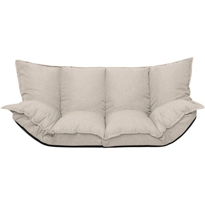 Beige Adjustable Folding Sofa Bed V6083
