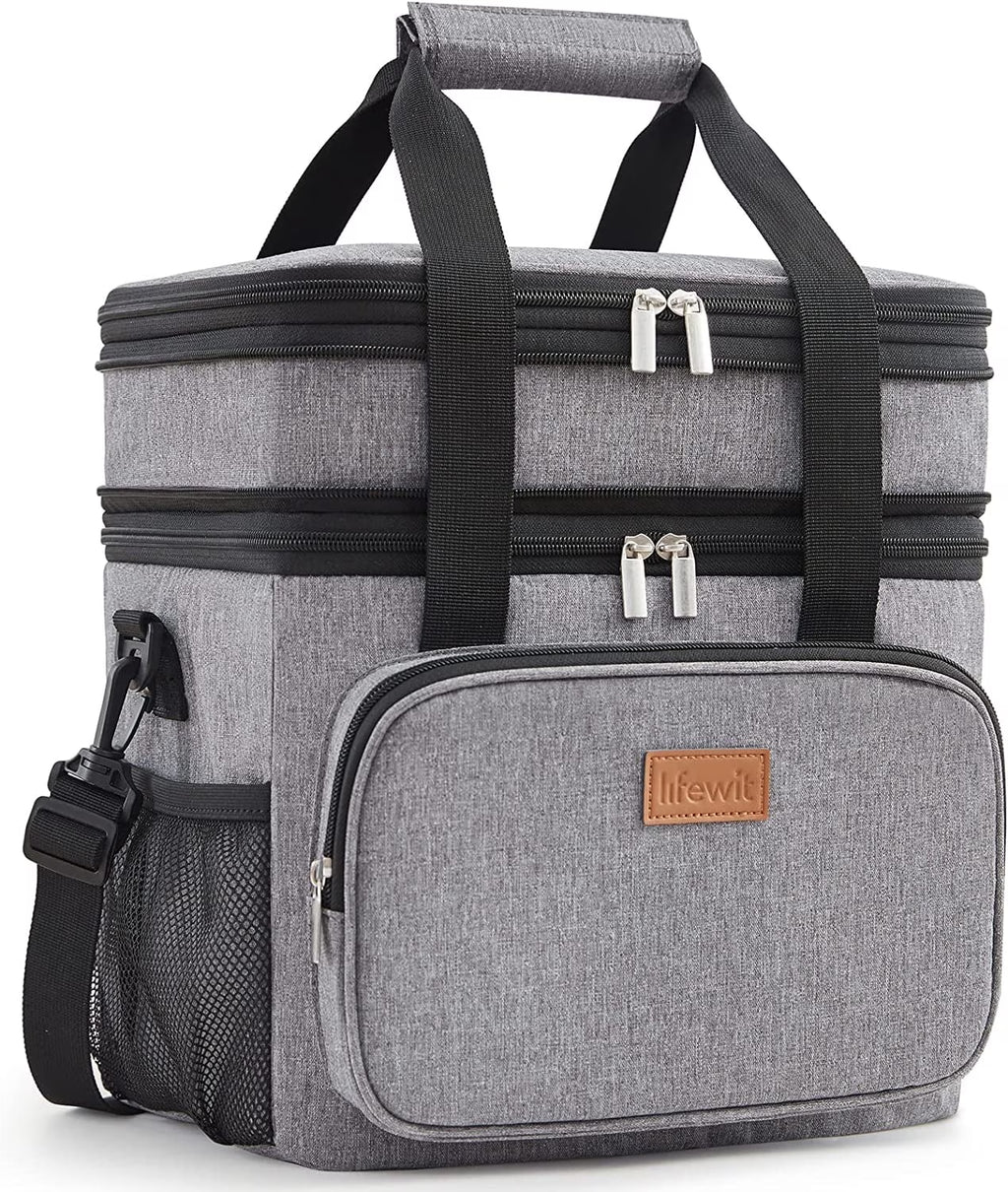 Grey Insulated Lunch Bag 21L V119