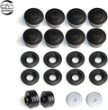 18Pcs Black Polyurethane Body Mount Bushing Kit B279216