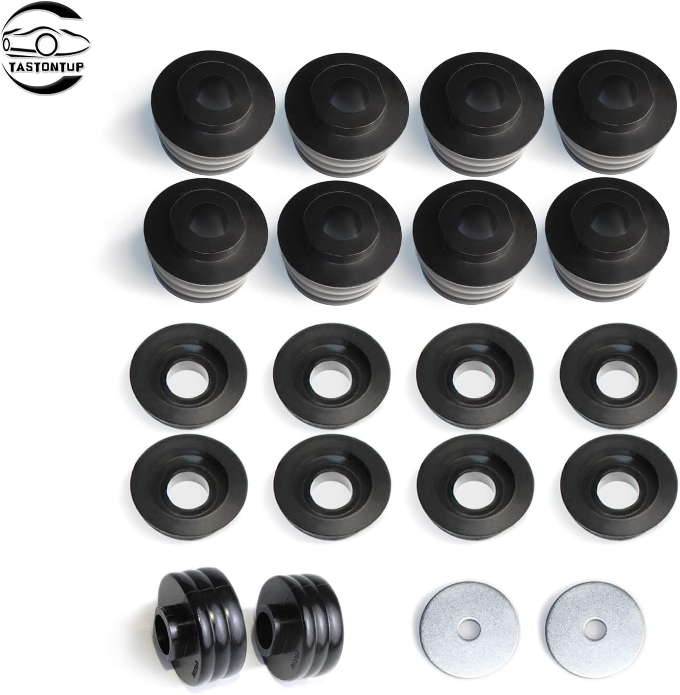 18Pcs Black Polyurethane Body Mount Bushing Kit B279216