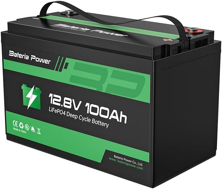 12V 100Ah LiFePO4 Deep Cycle Lithium Battery with Built-in BMS A22994