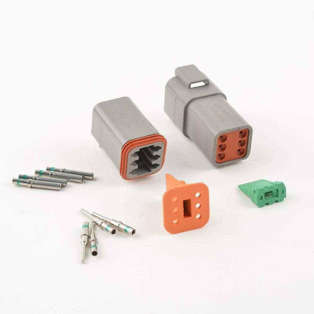 3 Pin Gray Waterproof Electrical Wire Connector, 3 Sets X8226